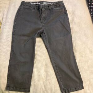 Eddie Bauer Charcoal Crop Pants Curvy